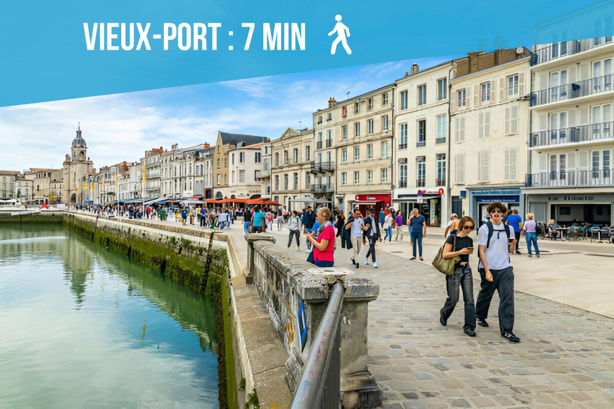 Repaire Central - Chic & Moderne - Wifi Gratuit - Parfaitement Equipe - Centre-Ville Historique La Rochelle  Bagian luar foto